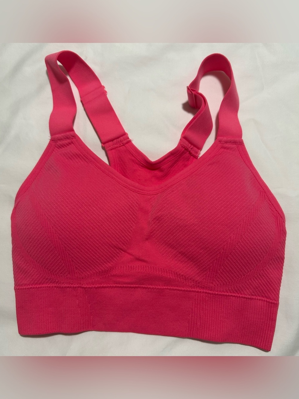 New Balance Vibrant Pink Seamless Sports Bra